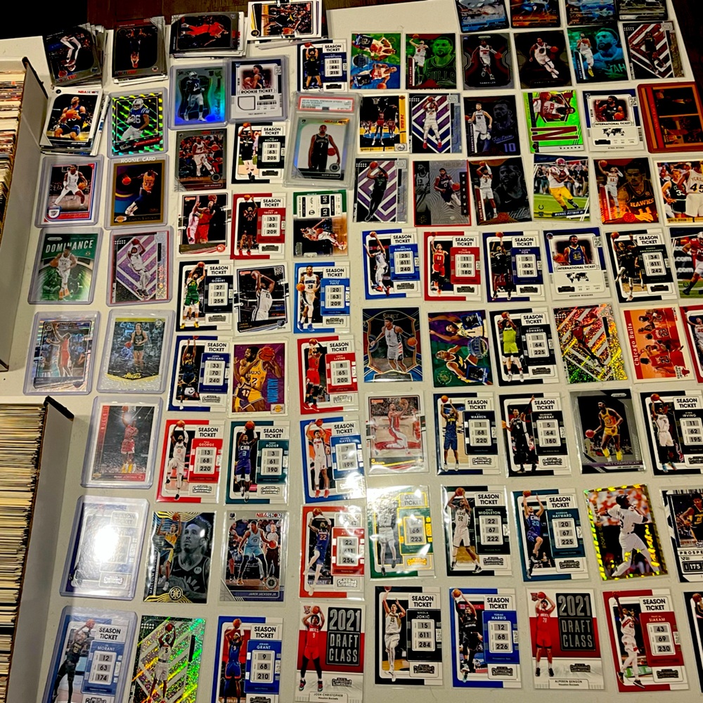 Basketball and baseball cards